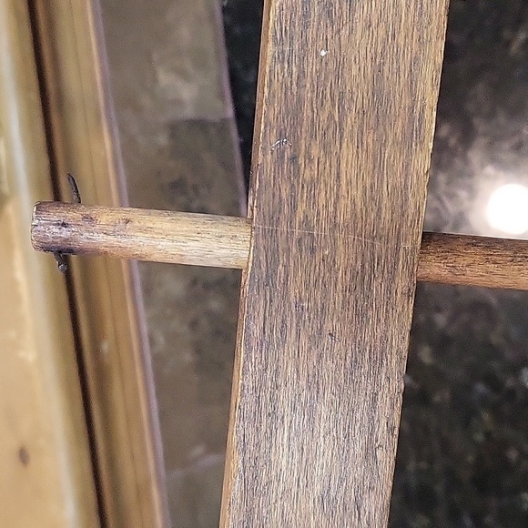 Vintage Large Wood Handheld Yarn or String Wool Winder Rotating Spool Spinner - Picture 4 of 4